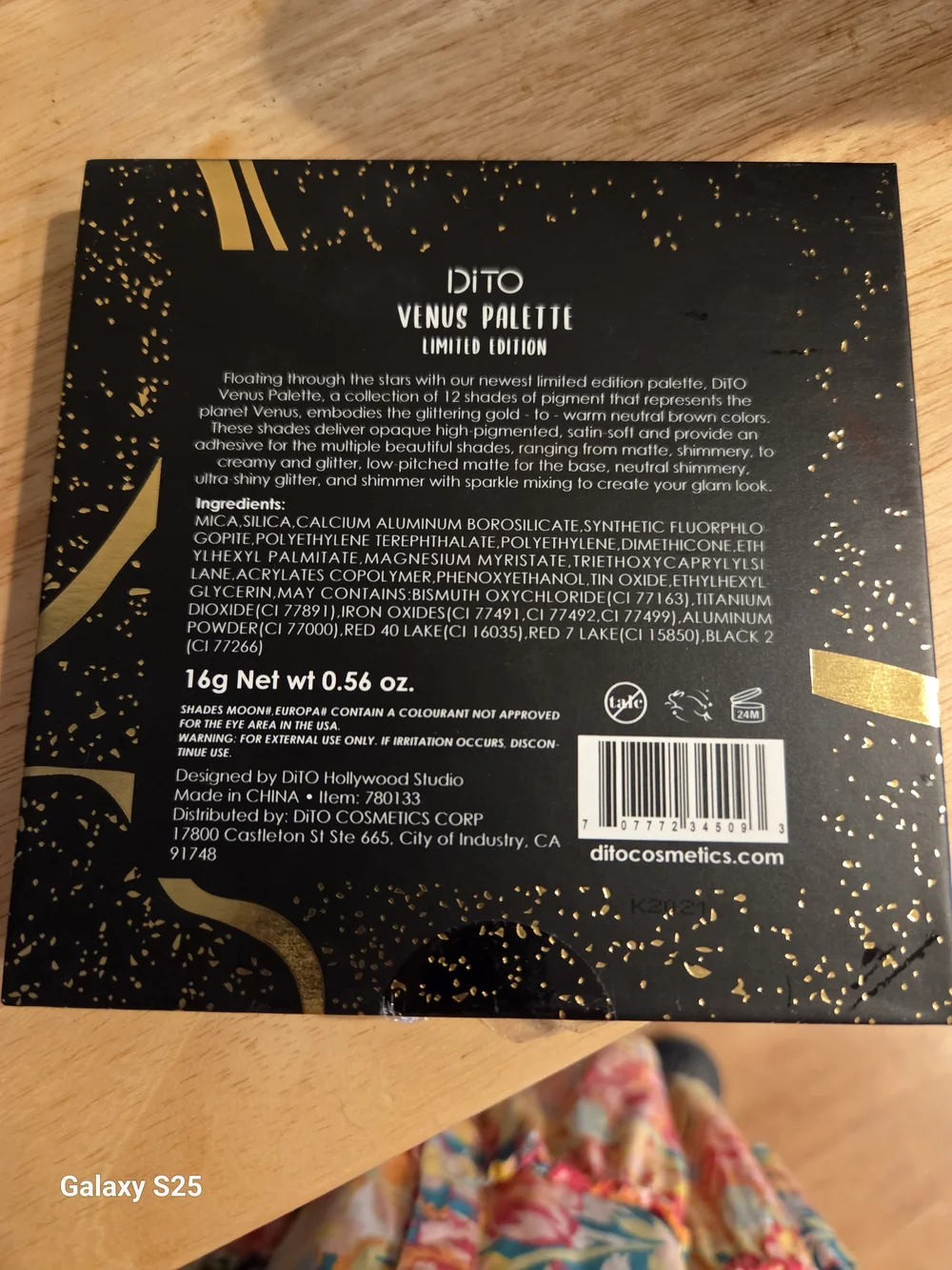 DiTO Venus Palette Limited Edition Eyeshadow - Warm Sunset Shades